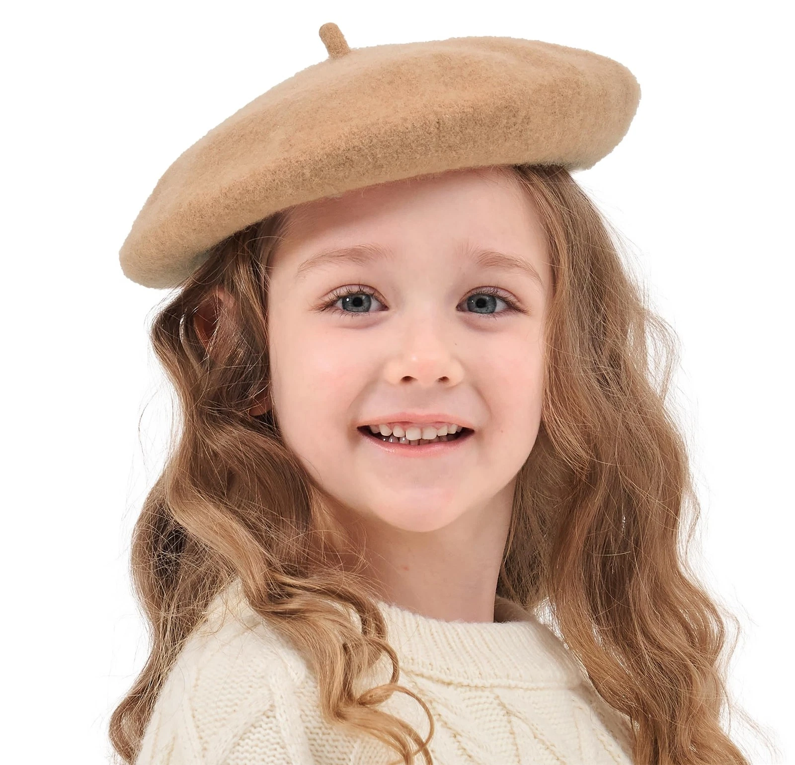 Girls Classic The French Artist Beret Beret Camel