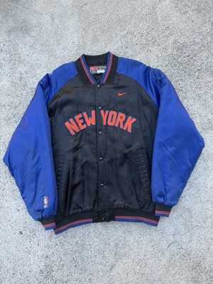 Vintage 2000s New York Knicks Nike Team Bomber Jacket 2XL XXL NBA Championship