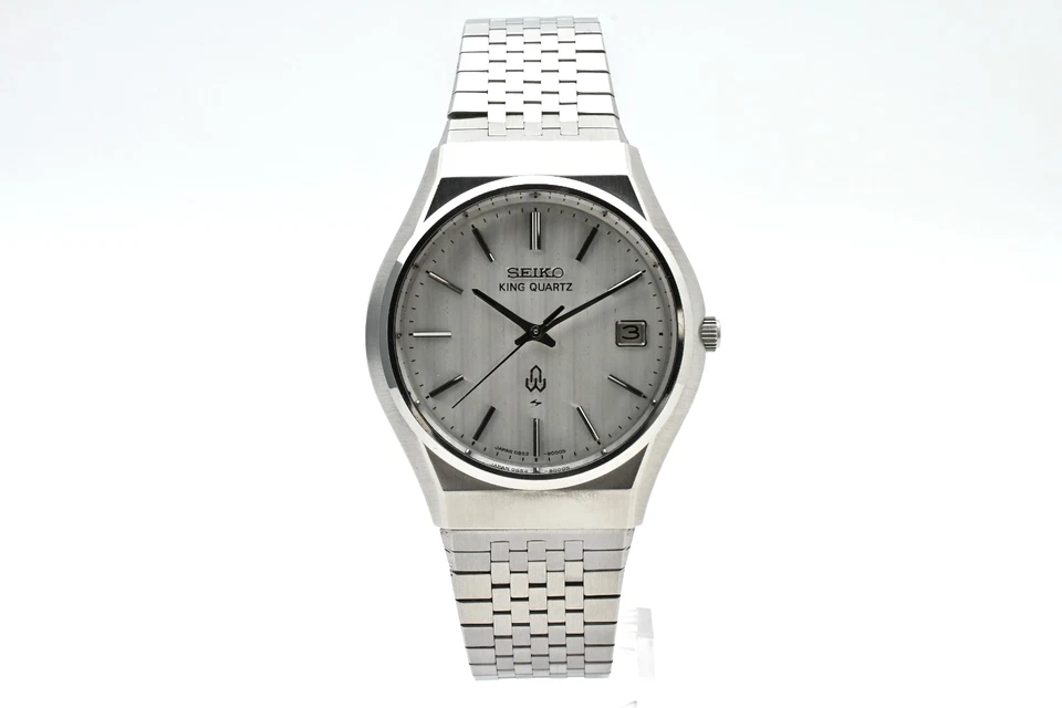 Винтажные мужские кварцевые часы 1977 [ПОЧТИ КАК НОВЫЕ] SEIKO King 0852-8005 серебро 37 мм ЯПОНИЯ - Изображение 4 из 4