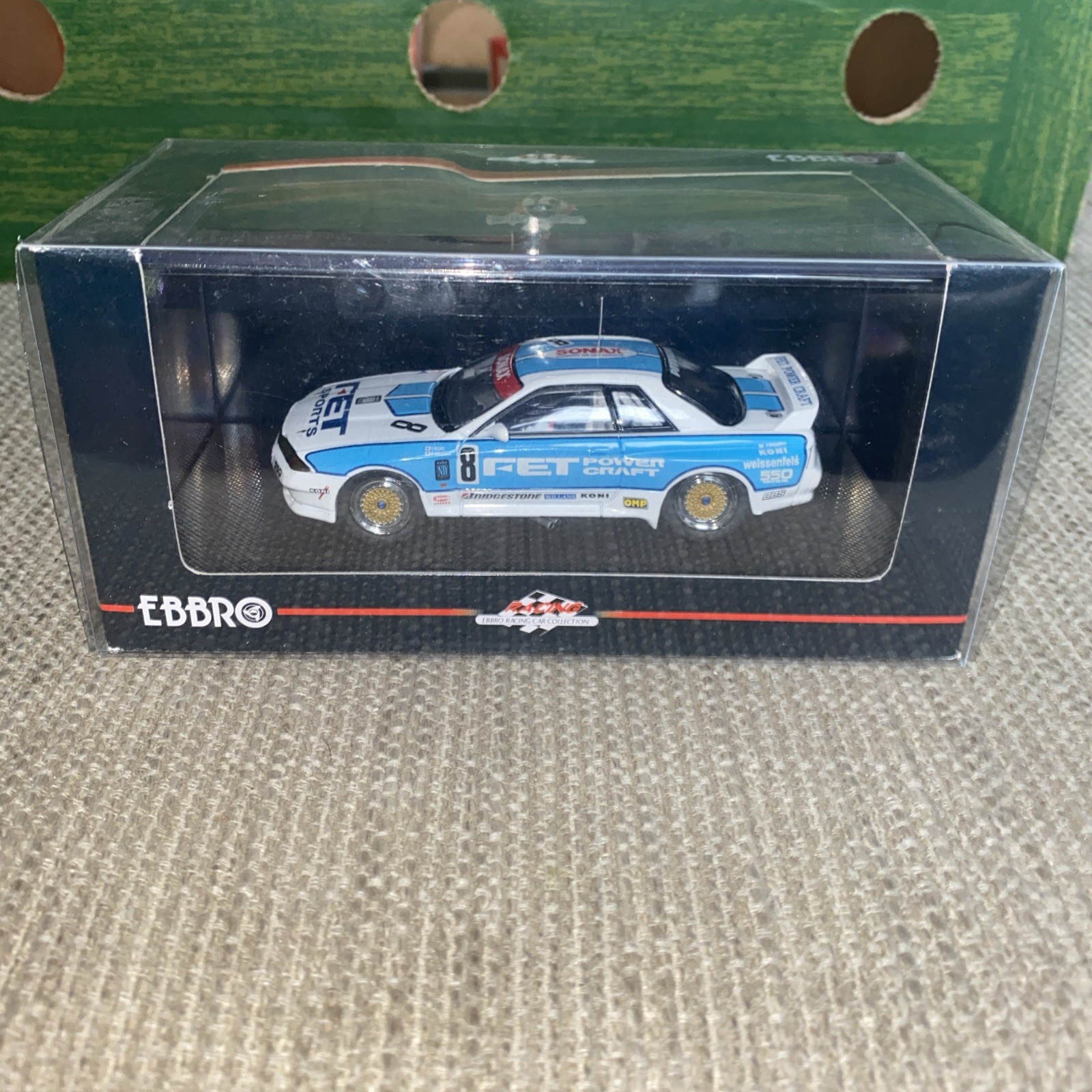 EBBRO 44157 1/43 FET NISSAN SKYLINE Gr. A 1993 #8 Diecast Model from Japan New