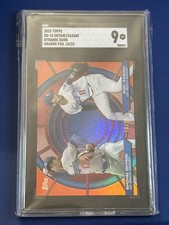 2025 Topps Baseball Dynamic Duos #DD-15 Orange OHTANI / SASAKI #'d/25 SGC 9 Mint