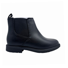 Cat  Jack Toddler Tanner Chelsea Ankle Boots 11 Black Faux Leather Almond Toe