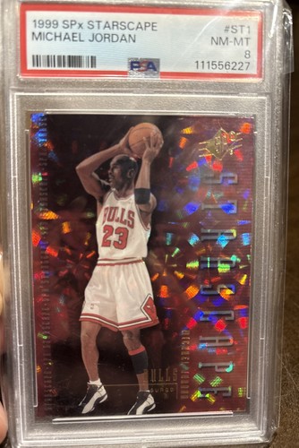 Michael Jordan 1999 SPx STARSCAPE #ST1 PSA 8!