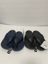 Two Pair Crocs Unisex Baya Flip Flop Thong Sandals Black/ Navy Men 4 Women 6