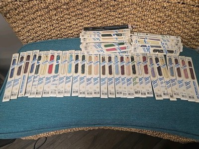 80Vintage Coats & Clark Zippers All Purpose & Invisible Mixed Sizes Lot Zipper