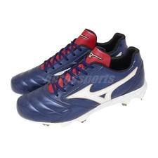 Mizuno Speedrevo Elite 2 Wide Navy White Gold Men Baseball Cleats 11GM2610-29