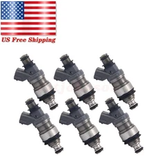 6 NEW FUEL INJECTORS 23250-62030 for CAMRY ES300 3.0L TACOMA 4RUNNER T100 3.4L