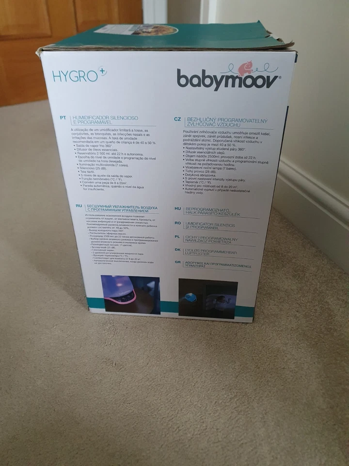 Babymoov Hygro Plus Humidifier for Baby Night light Ultrasonic Cool Mist - Image 3 of 4