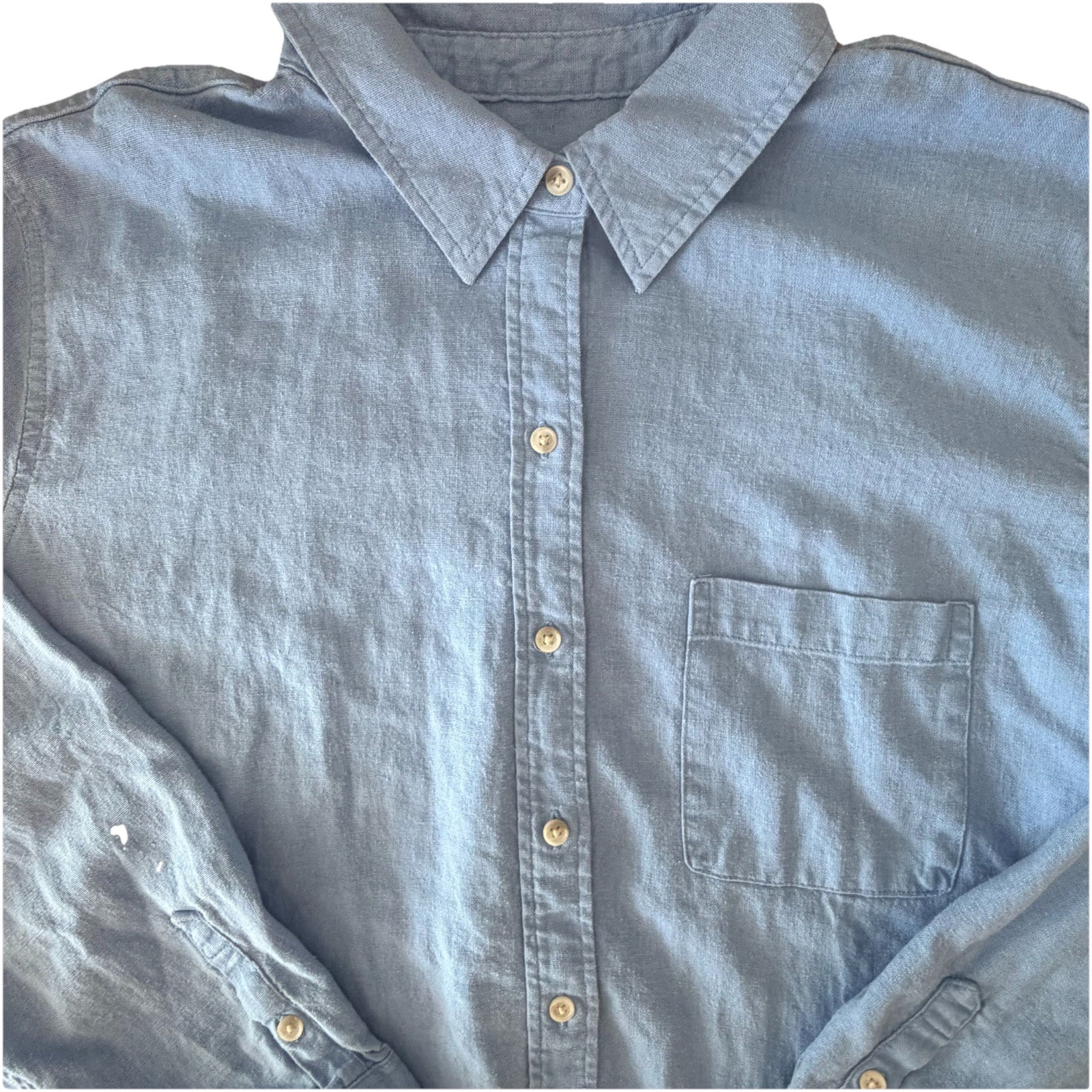 Universal Thread Linen Blend Button Down Shirt XL… - image 3