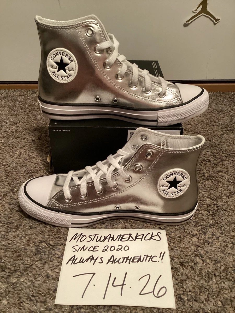 Converse Chuck Taylor All Star High Top Silver for sale | eBay