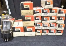 Lot of 22 Vintage ITT Electron Vacuum Tubes/Tube NOS Hard To Find Radio/TV