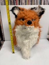 FURRY FOX MASK with MOVING MOUTH Adult Used Halloween