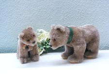 2x STEIFF BEAR CUB, 12/17 cm with ID's