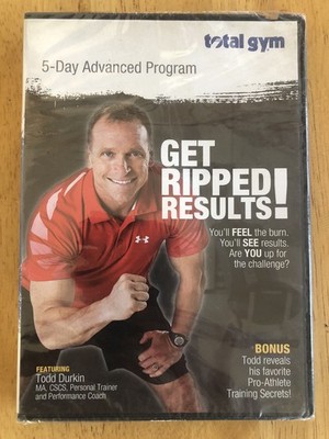 Total Gym 5 Day Advanced Program DVD Get Ripped Results Todd Durkin Still Sealed