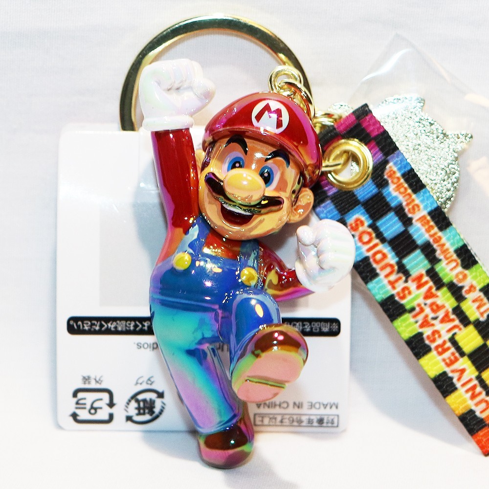 SUPER NINTENDO WORLD USJ JAPAN Mario Keychain 25th Anniversary