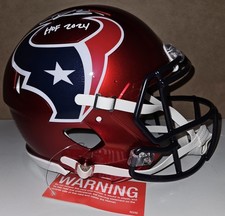 AUTO ANDRE JOHNSON FIRMADO TAMAÑO COMPLETO AUTÉNTICO HOUSTON TEXANS CASCO DE VELOCIDAD JSA 💰