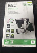Zoeller Basement Sentry 45GPM WIFI-Enabled Back-Up Sump Pump STBB200 Free S&H