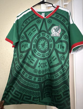Mexico National Team Soccer Jersey Size S Green/White/Red MEXICO Crest