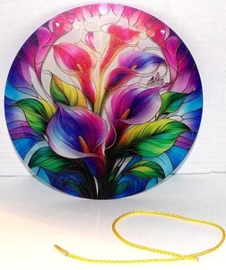 Acrylic Window Suncatcher CALLA LILY 7 3/4"