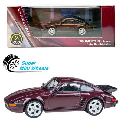 PARA64 Porsche 1986 RUF BTR Slantnose Ruby Red Metallic 1:64