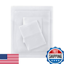 Intelligent Design Cotton Blend Jersey Knit Bed Sheet Set Wrinkle Resistant, Sof