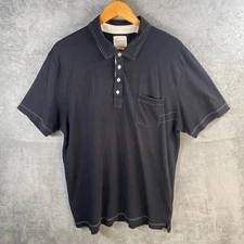 Billy Reid Shirt Mens XXL Polo Short Sleeve Preppy Minimalist Normcore