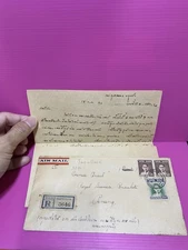 Thailand Siam Cover Bangkok To Penang Singapore 1949 King Rama9 Free Shipping