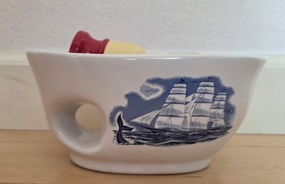 Vintage House Of Fuller    Shave Scuttle With Ever - Ready Shaving Brush C40