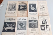 8 Vintage 1950-60s General Motors GM Information Rack Brochures Craft Patterns