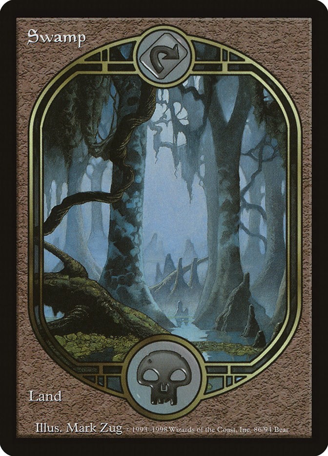 Swamp #86 (LP) Unglued MTG