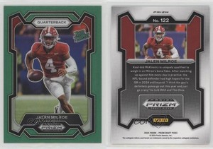 2024 Panini Prizm Draft Picks Green Prizm Jalen Milroe #122
