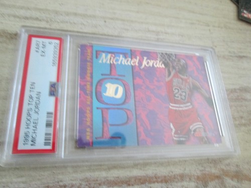 1995 HOOPS TOP 10 #AR7 BASKETBALL ICON MICHAEL JORDAN PSA 6 EX-MT