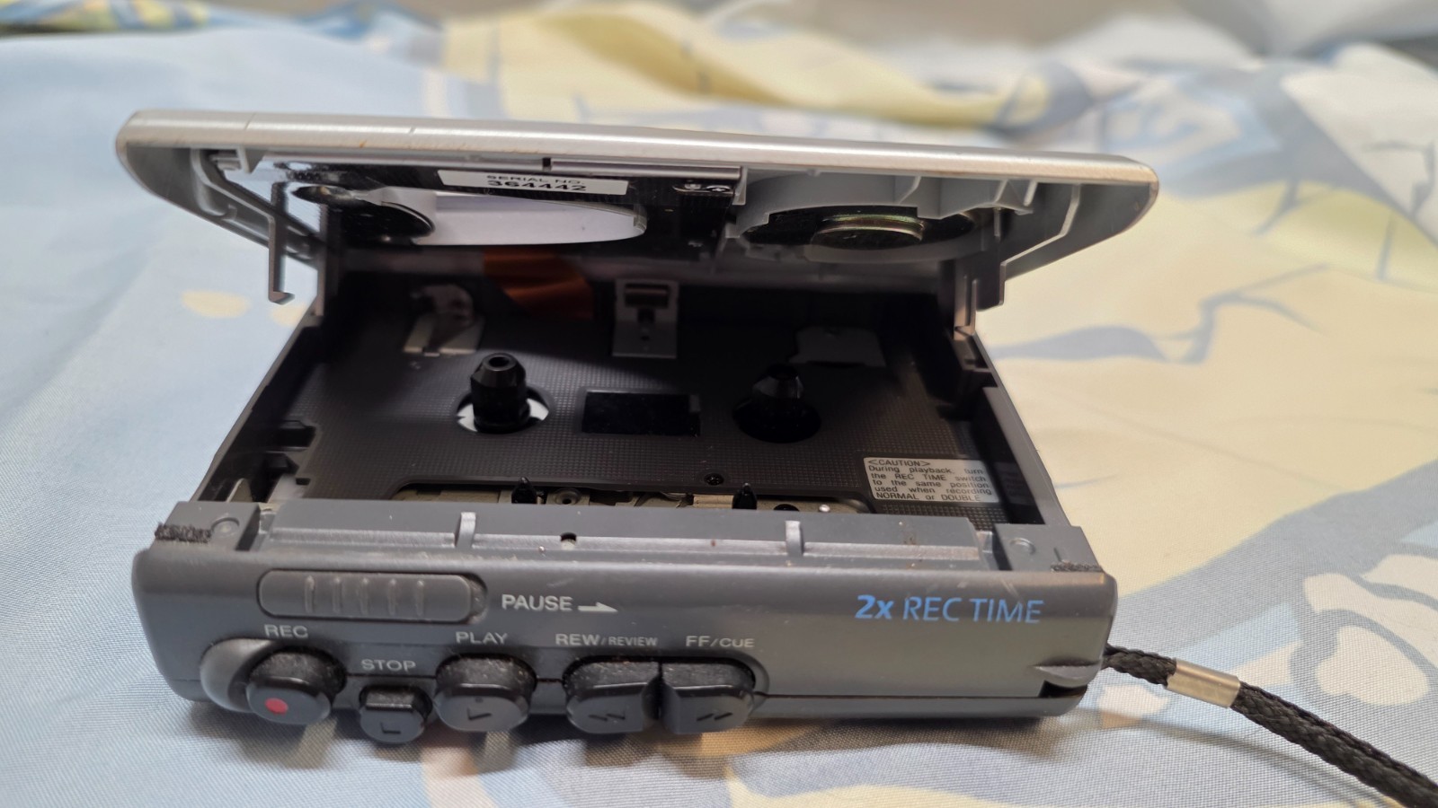 Sony TCM-400DV Handheld Cassette Voice Recorder Silver Walkman Tested Vintage