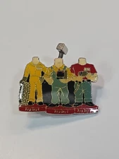 Pep Boys Lapel Pin Manny Moe & Jack Automotive Aftermarket Hammer on Spring