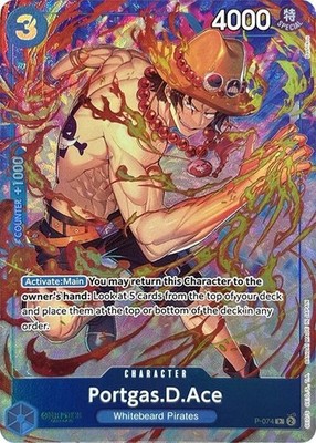 PORTGAS.D.ACE P-074 PREMIUM CARD COLLECTION BEST SEL. VOL.  PROMO ONE PIECE (NM)