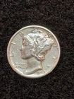 1942 P  Liberty Head Mercury Dime - Very Fine