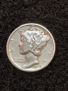 1942 P  Liberty Head Mercury Dime - Very Fine