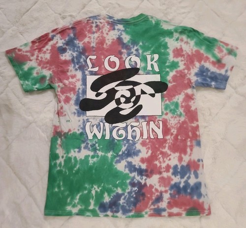Pacsun T-Shirt Medium Pink Green Blue Tie Dye Short Sleeve Pacsun LOOK WITHIN - Picture 3 of 19