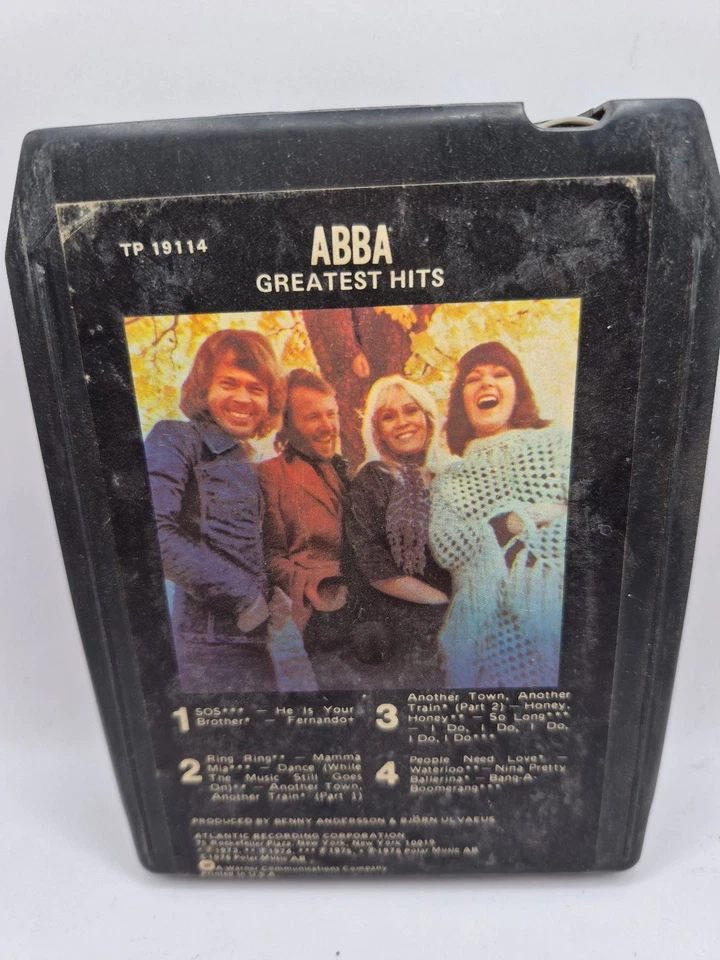 ABBA - Greatest Hits 8-Track Tape 1976 Pop Rock Atlantic TP 19114 - Image 2 of 2