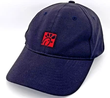 Chick-fil-A Crew Hat Black Strapback Cap Crew Embroidered Logo Work Adjust