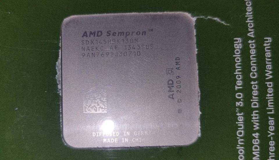 AMD Sempron 145 2.8 GHz (SDX145HBGMBOX) Processor - Image 3 of 3