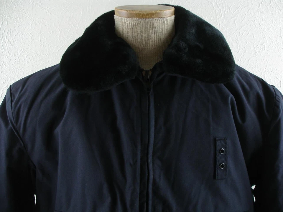 Men's M L 44 Golden Fleece Thinsulate Navy Blue Full-Zip Cruiser Police Jacket - Image 2 of 4