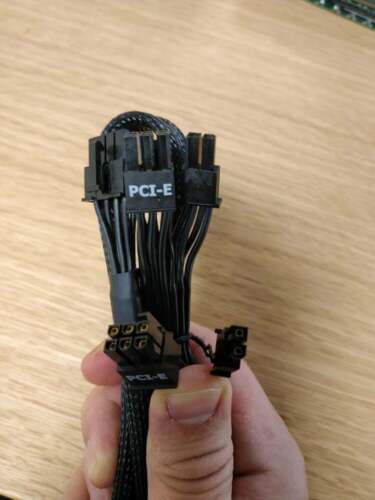 PSU 8Pin to Dual 8pin(6+2) Pin PCIe Modular Power Supply Cable (NEW) from UK - Picture 3 of 5