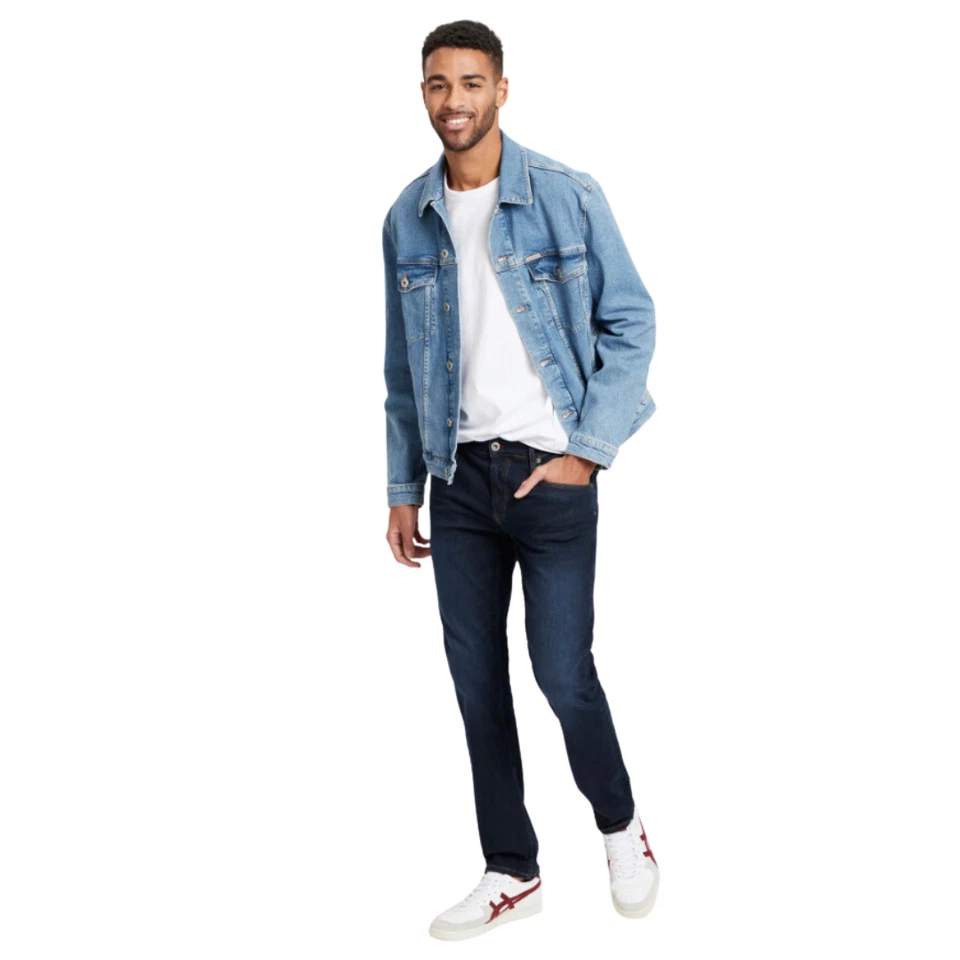 Cross Jeans Herren Damien Slim Fit E198-026 in Flex Dark Blue - Bild 3 von 4