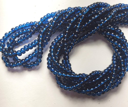 Cuentas de semillas de vidrio checo talla 6/0 ""AZUL MONTANA - Imagen 3 de 6