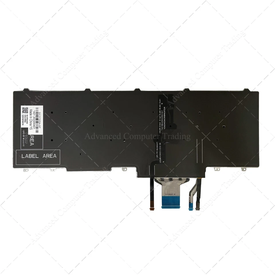 Teclado Español para Dell Precision 7510 7250 7710 7720 0HYRF90 Retroiluminado - Imagen 3 de 4