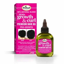 Difeel Growth & Curl Biotin Premium Hair Oil 2.5 oz.