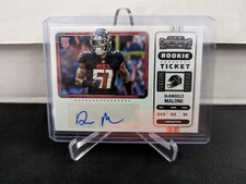 2022 Panini Contenders DeAngelo Malone Rookie Ticket Auto Variation Falcons 187