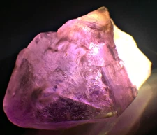 129 Ct Beautiful Pyramid Shape Terminated Purple Color Natural Amethyst Crystal