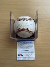 MARK MCGWIRE JOSE CANSECO SIGNED AUTOGRAPHED OAL BASEBALL PSA/COA OAKLAND A’s